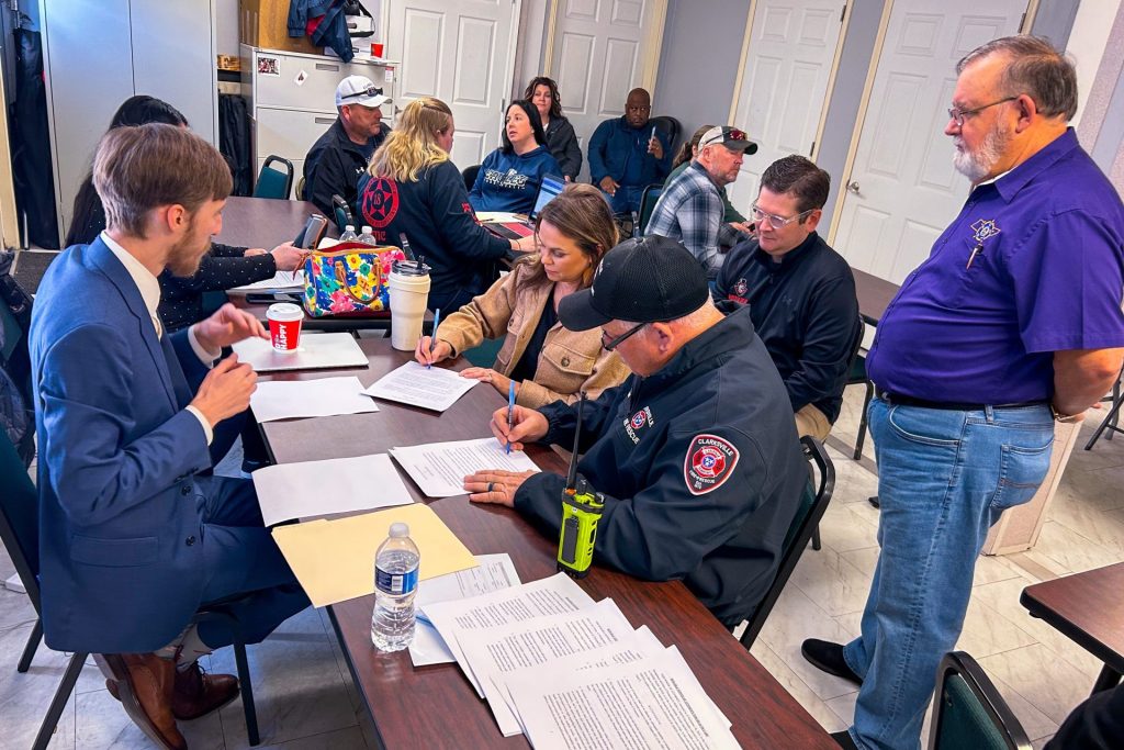 Attorney Kyle Shannon helping first responders execute their estate plans.